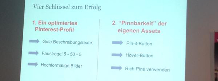 Vier Schlüssel zum Erfolg Abbildung 2 Pinterest SMWHH