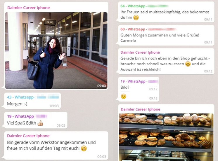 WhatsApp: Recruiting für Daimler